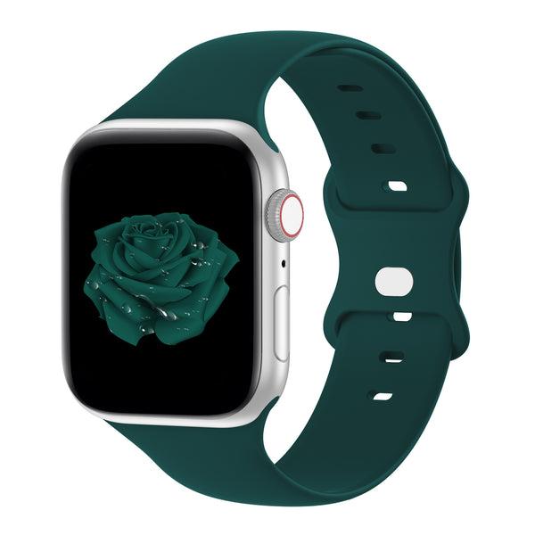 Silicone Sport Strap for Apple Watch - Dark Green